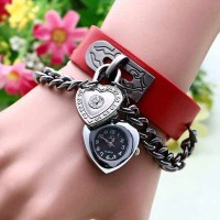 Heart Shaped Bracelet Wrist Watch
