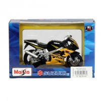Motorrad Modell 1:18 SUZUKI GSX-R 600 gelb / schwarz von Maisto (Demo)