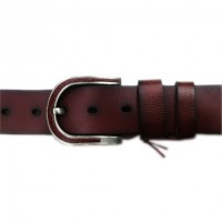 Chocolate color leather Belt