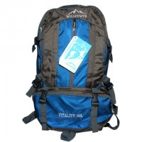 Willpower Hiking Backpack Deep Gray & Blue