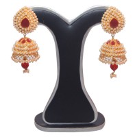 Multi color combination. Stone and pearl. Easily carry able And fashionable. Looks like real Gold. Carry it Any party or Any occasion.