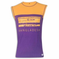 Bangladesh Round Neck T - Shirt YG30 Blue Violet 