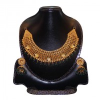 Gold Plated Silver  Nacklace Set-001
