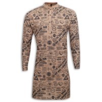 Exclusive Printed Eid Panjabi SB01P Goldenrod