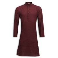 Exclusive Design Mixed Cotton Punjabi SB51P Brown