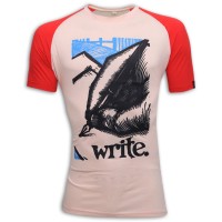 Write Round Neck T - Shirt MG37 Off White