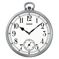 Casio round resin wall clock top