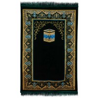 BEST Janamaz :  Plush Velvet Muslim  Prayer Rug From Turkey RS196