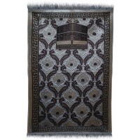 BEST Janamaz :  Plush Velvet Muslim  Prayer Rug From Turkey RS194