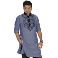 Eid Exclusive Oxford Nib  With Flok Crafted Panjabi JC74R