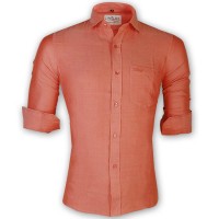 LAVELUX Premium Slim Solid Cotton Formal Shirt LMS159