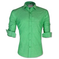 LAVELUX Premium Slim Solid Cotton Formal Shirt LMS411