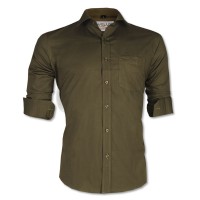 LAVELUX Premium Slim Solid Cotton Formal Shirt LMS420