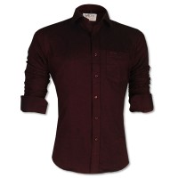 LAVELUX Premium Slim Solid Cotton Formal Shirt LMS421