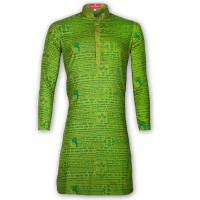 Puja  Special Printed Cotton Punjabi 
