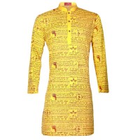 Puja  Special Printed Cotton Punjabi 