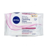 Nivea 3 In 1 Gentle Cleansing Wipes Dry Skin 20’s