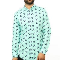 OBTAIN Premium Slim Fit Printed Casual Shirt OL738