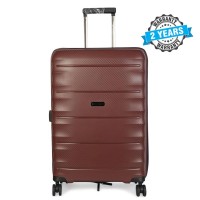 PRESIDENT 24 inch Hard case travel luggage  on 4-Wheels Suitcase Coffee PBL731