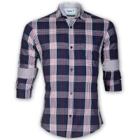 DEVIL Pure Cotton Casual Check Shirt  DE131