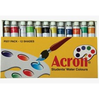 ACRON STUDENTS WATER COLOUR PIXY PACK 12x5 ML TUBES