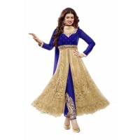 Exclusive Designer Anarkali Salwar Suits Blue 2016