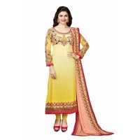 Exclusive Prachi Designer Salwar Suits Yellow 2016
