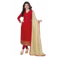 Exclusive Prachi Designer Salwar Suits Red 2016