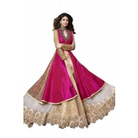 Exclusive Designer Lehenga Choli Deep Pink 2016