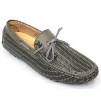 Men's Faux Lather Loafer FFS233- Olive Green