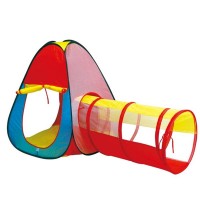 Kids House Play Tent With Tunnel 995-7012B