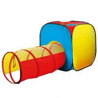 Kids House Play Tent With Tunnel 995-7012C