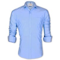 LAVELUX Premium Classic Fit Solid Cotton Formal Shirt LMS456