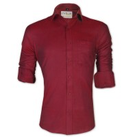 LAVELUX Premium Classic Fit Solid Cotton Formal Shirt LMS458