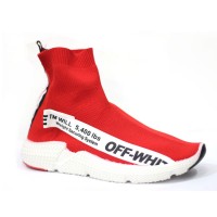 Red Cotton Fabrics Sneaker Shoe For Men FFS710