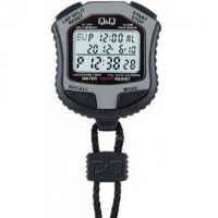 Q&Q HS45J002Y Grey Digital Stop Watch 