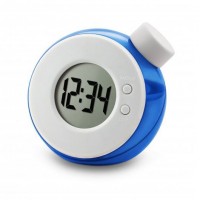 Round Shaped Eco-Friendly Water Powered 0.9" LCD Clock