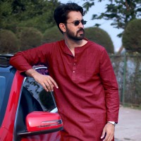 SIMPLE OUTFITS Comfort Cotton Panjabi SCP2225 - Magic Maroon