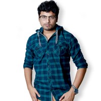 SIMPLE OUTFITS Premium Flannel Hooded Shirts SH279