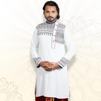 SIMPLE OUTFITS Puja Collection Cotton Print Panjabi SP776