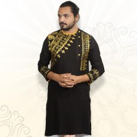 SIMPLE OUTFITS Puja Collection Cotton Print Panjabi SP778