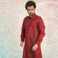 SIMPLE OUTFITS Puja Collection Cotton Kabli Panjabi SP963