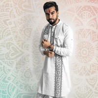 SIMPLE OUTFITS Puja Collection Cotton Kabli Panjabi SP964