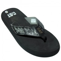 Stylish CAT Flip Flops Black