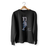 Messi Monochromic with Signature HD Print Sweatshirt AMS005