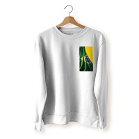 Brazil Flag Branding Banner HD Print Sweatshirt BFS022A