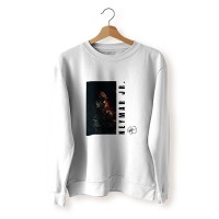 Neymar Pictorial Poster with Sign HD Print White Sweatshirt NPS025B