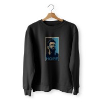 Messi Posterize HD Print Black Sweatshirt MPS029