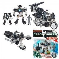 Hasbro Transformers Dark Of The Moon Mechtech Human Alliance - 3 In 1 Sergeant Noble Tailpipe &Pinpointer
