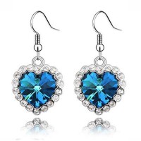 Titanic Earrings : Inspired by Heart of the Ocean